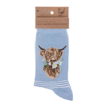 Load image into Gallery viewer, Wrendale Designs &#39;Daisy Coo&#39; Highland Cow Socks
