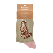 Load image into Gallery viewer, Wrendale Designs 'Feline Fabulous' Cat Socks
