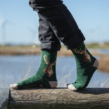 Load image into Gallery viewer, Wrendale Designs 'Portrait of a Stag' Men's Socks
