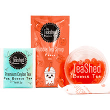 Load image into Gallery viewer, Bubble Tea Kit - Contains Popping Boba, Syrup, Tea &amp; Straw - Makes 1 drink
