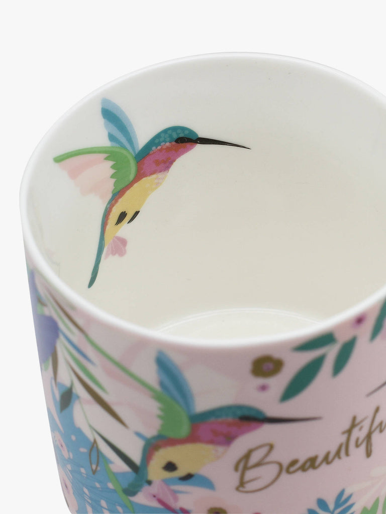 China mugs by Belly Button designs - hearts, hummingbirds, stripes