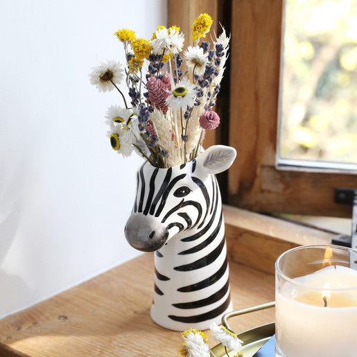 Ceramic Zebra head vase - Lisa Angel