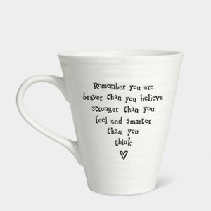 Porcelain Mug - Remember you are Braver - East of India