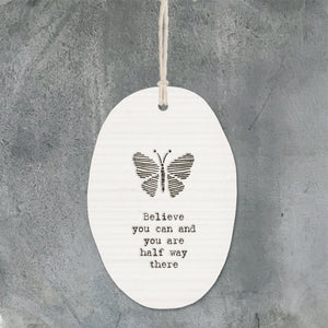 Butterfly - believe you can - hanger - East of India - 6308