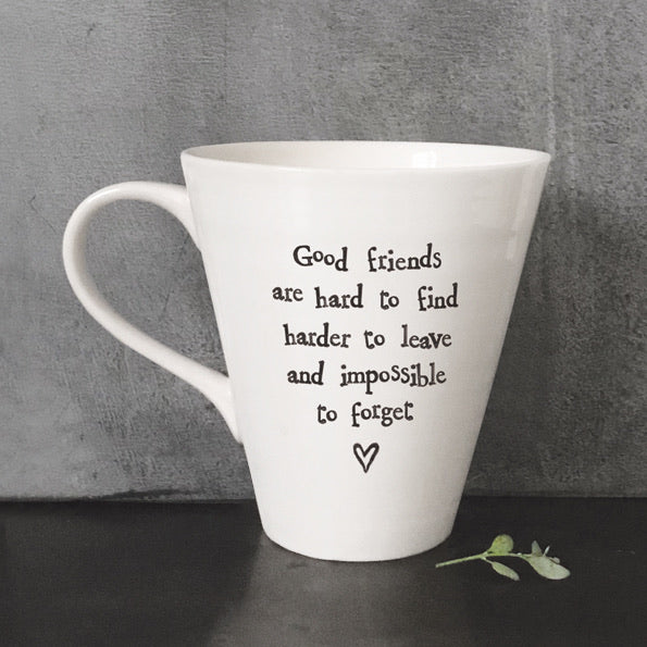 Porcelain mug - Good friends - East of India