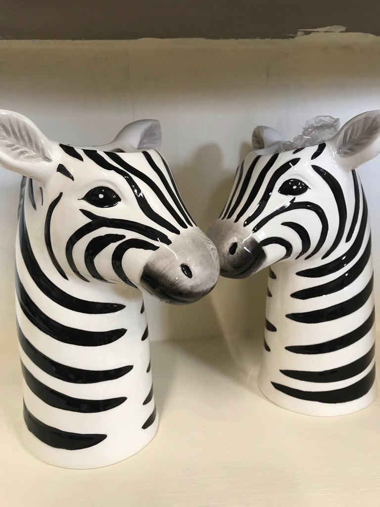 Ceramic Zebra head vase - Lisa Angel