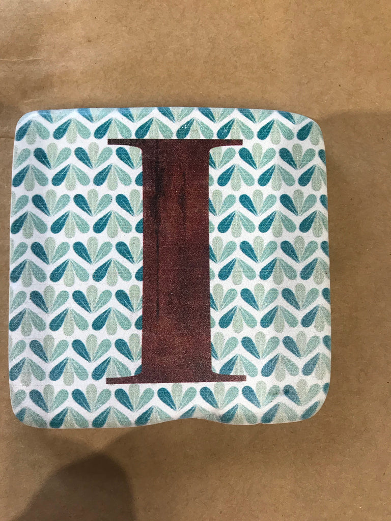 Alphabet coasters - ceramic - gifts