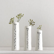 Load image into Gallery viewer, East of India - Trio of bud vases - Love, Hope, Dream - 5782
