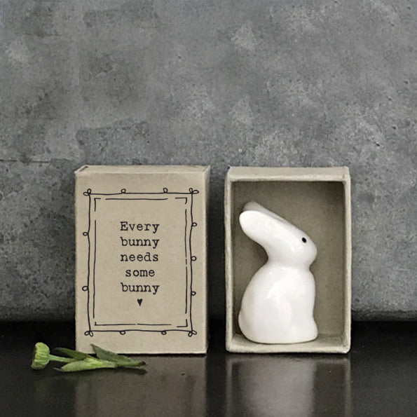 East of India - Every bunny needs some bunny - porcelain matchbox gift