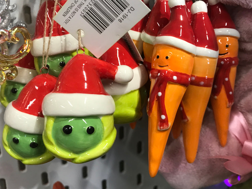 Sprouts & Carrot Christmas Decoration