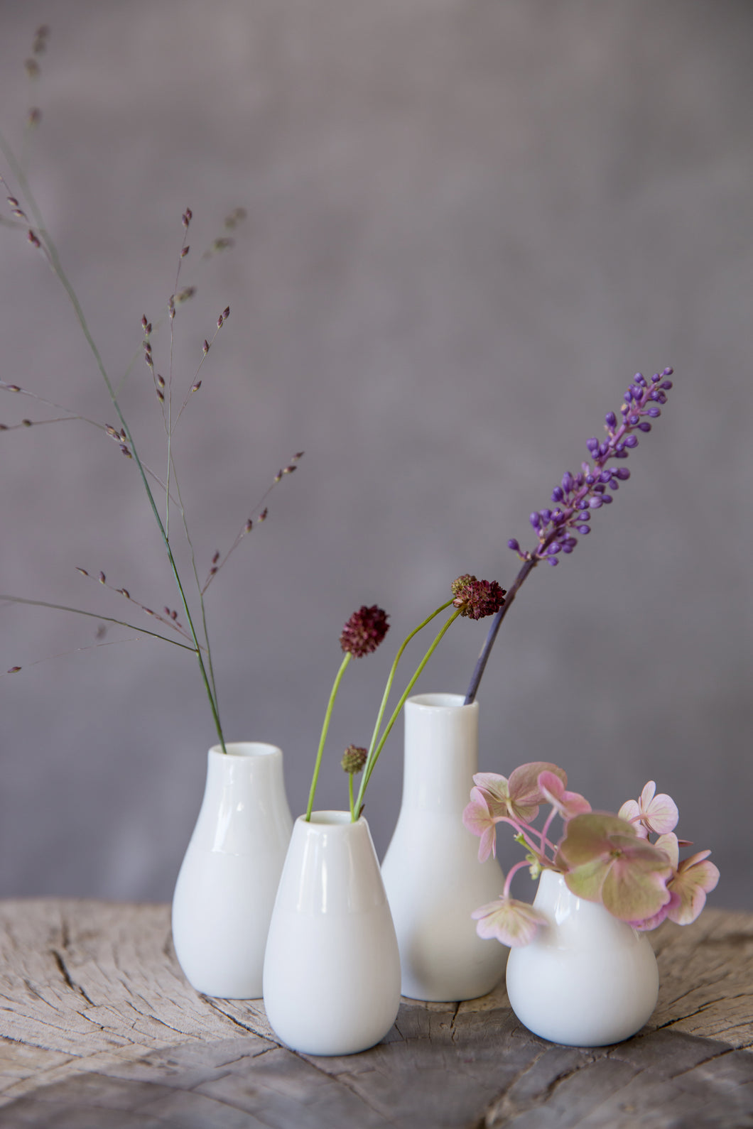 Rader Designs - White porcelain mini vases