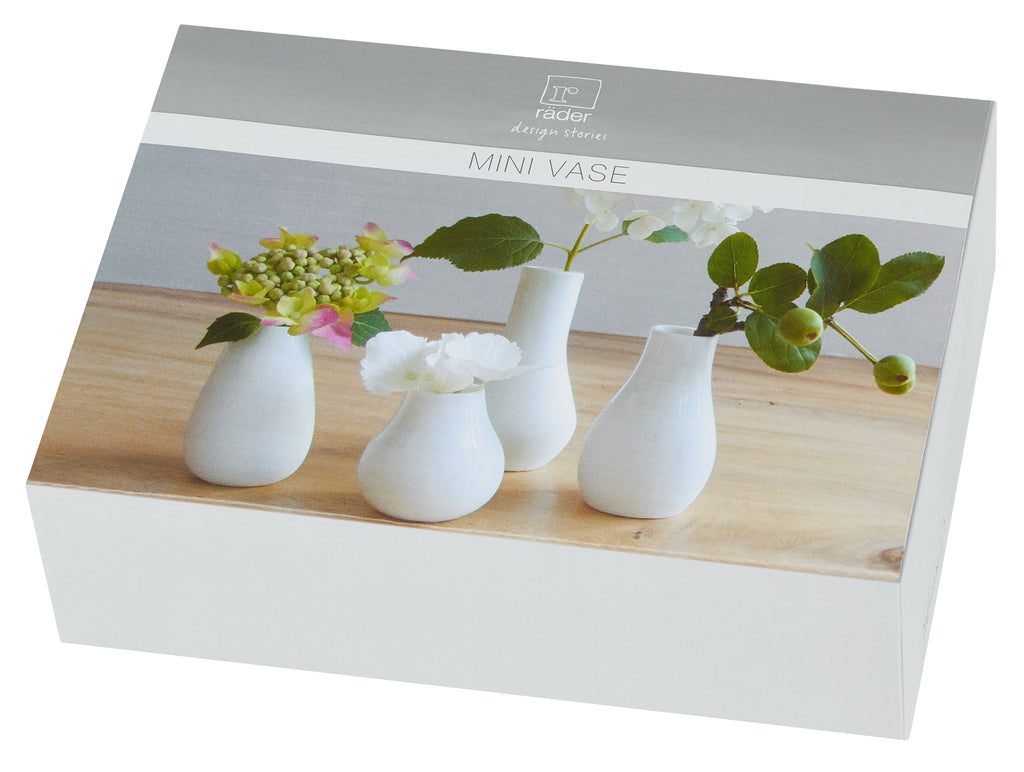 Rader Designs - White porcelain mini vases